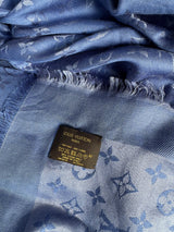 Louis Vuitton Blue Monogram Shawl