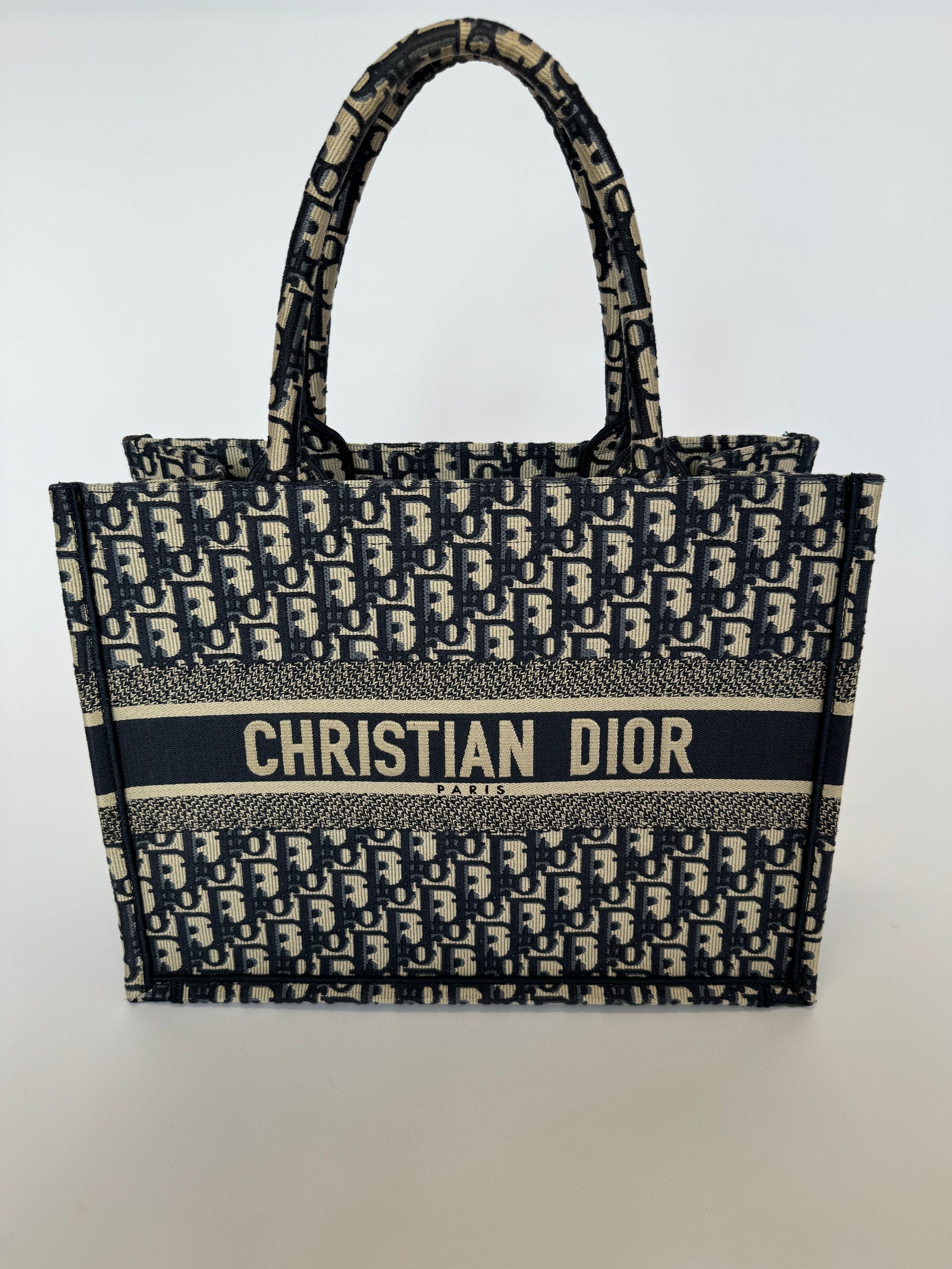 Dior book tote dior oblique embroidery women sale