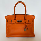 Hermès Birkin 30 In Orange Swift Leather PHW