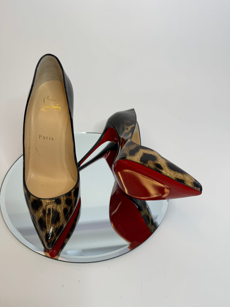 Christian Louboutin Pigalle 110 Leopard Heels (Size 37.5 / UK 4.5)