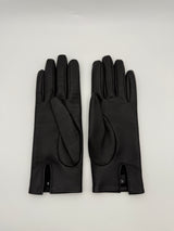 Chanel Black Leather CC Diamanté Gloves