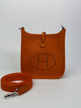 Hermès Evelyne TPM In Orange Clemence PHW