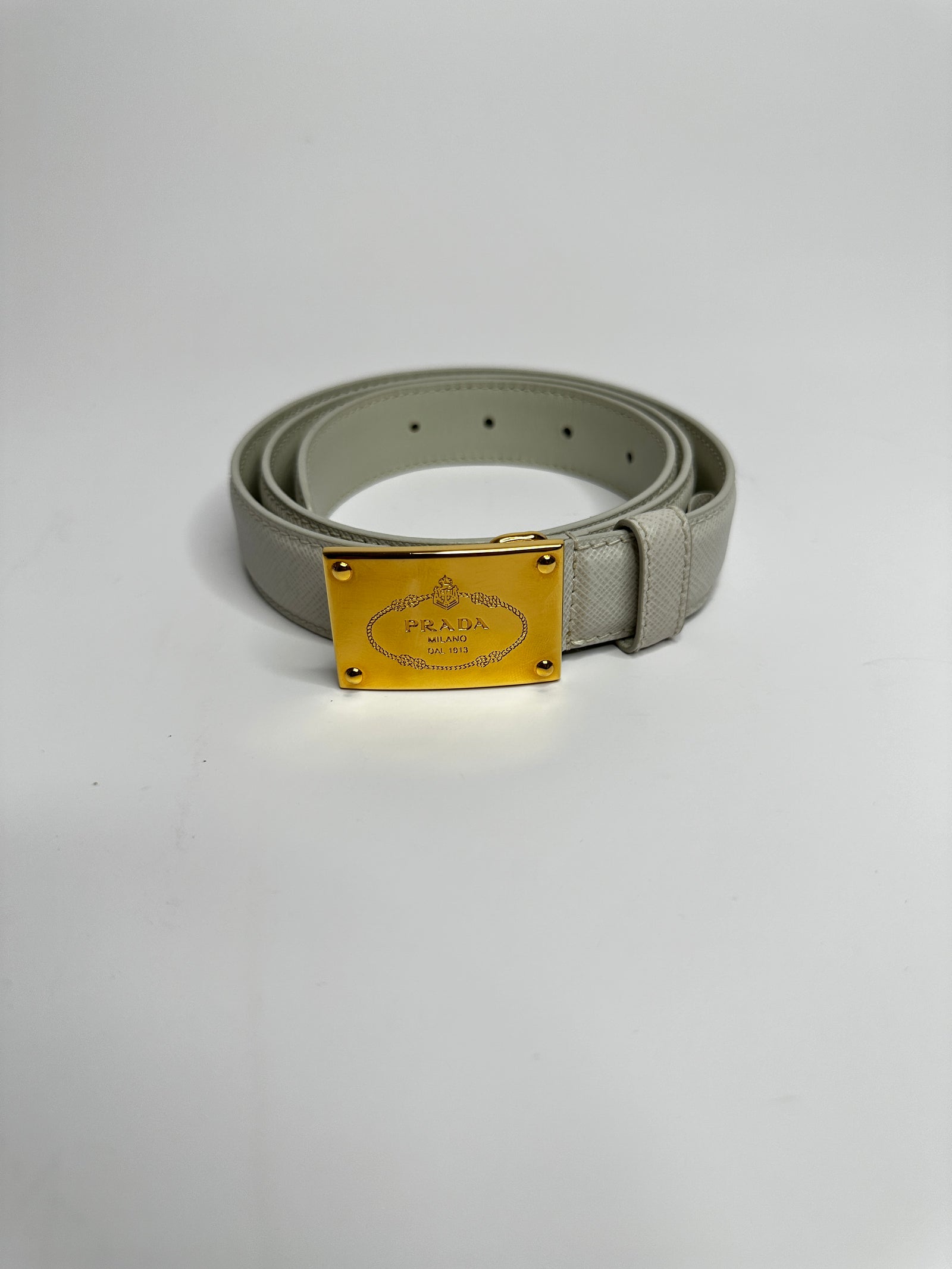 Prada Leather Belt Size 32 80