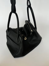 Hermès Lindy 34 Bag In Black Clemence Leather PHW