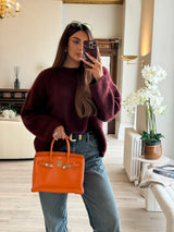 Hermès Birkin 30 In Orange Swift Leather PHW