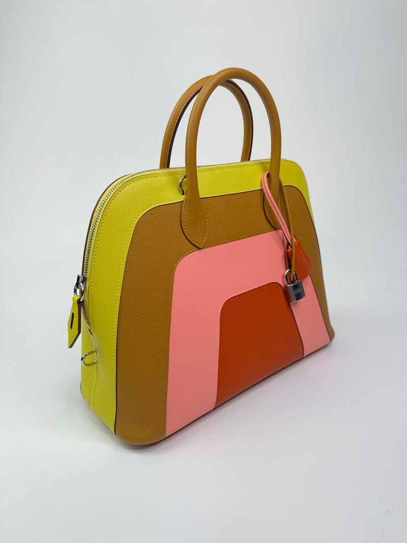 Hermès Bolide 30 Rainbow Sunrise Handbag