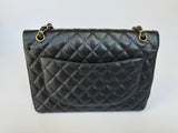 Chanel Maxi Classic Double Flap In Black Caviar GHW