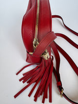 Gucci Red Soho Disco Leather Crossbody Bag