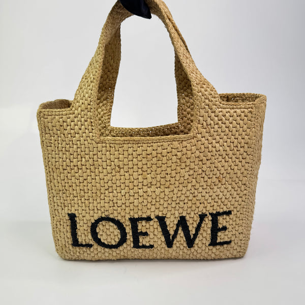 Loewe Small Raffia Basket Bag