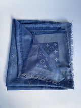 Louis Vuitton Blue Monogram Shawl