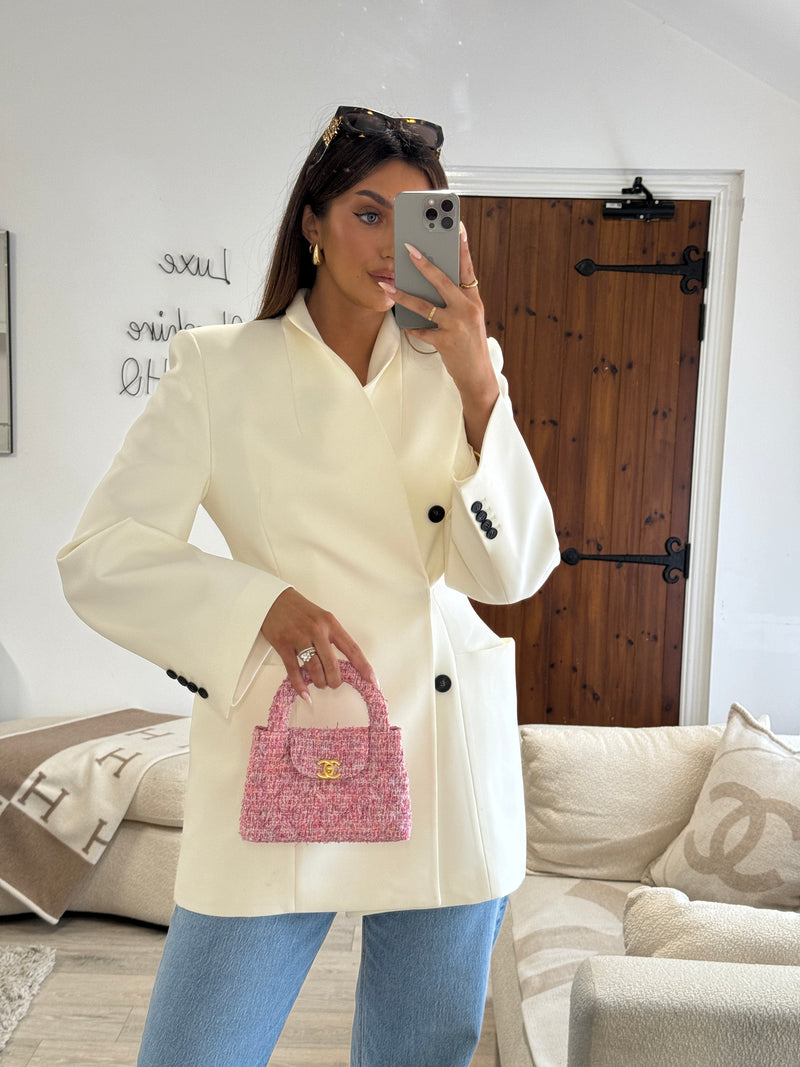 Chanel Mini Kelly Bag In Pink Tweed GHW