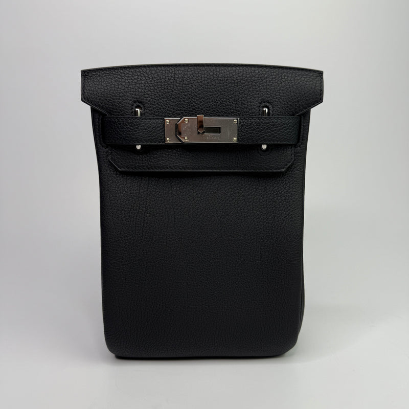 Hermès Hac A Dos Black Togo Leather PHW