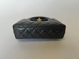 Chanel Mini Kelly Bag In Grey Calfskin GHW