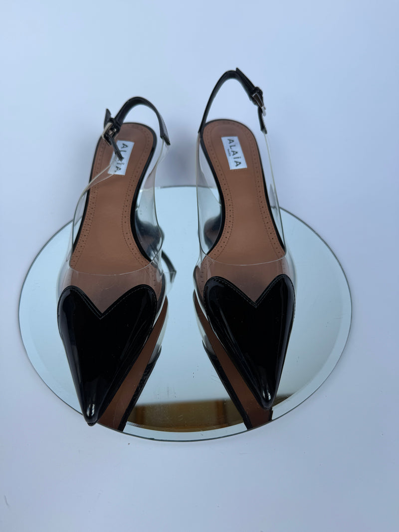 alaia slingback 55 heels size