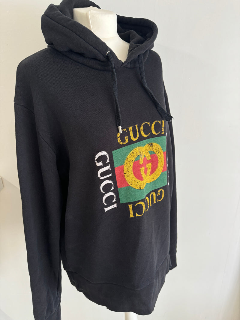 Gucci Interlocking-G Cotton Hoodie (Size XL)