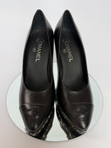 Chanel CC Toe Cap Heels  (Size 39.5/UK6.5)