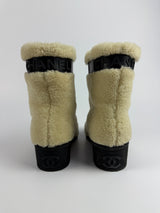 Chanel Mouton Shearling Boots (Size 38.5 /UK5.5)