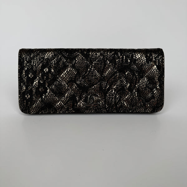 Chanel Metallic Lace Evening Clutch