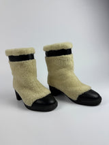 Chanel Mouton Shearling Boots (Size 38.5 /UK5.5)