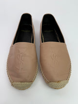 Saint Laurent Monogram Leather Espadrilles (Size 36/UK3)