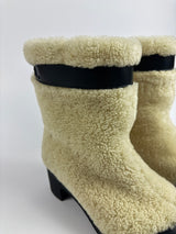 Chanel Mouton Shearling Boots (Size 38.5 /UK5.5)