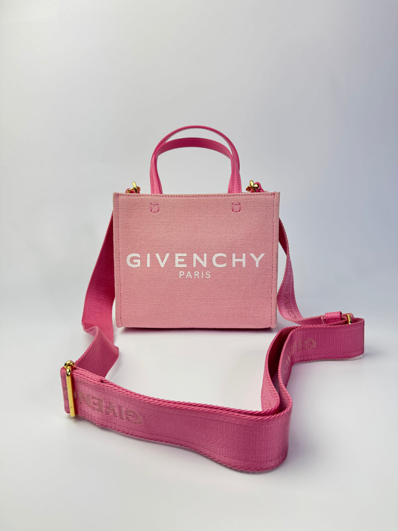 Givenchy Mini G Embroidered-Logo Tote Bag