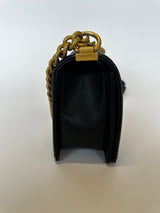 Chanel Boy Bag Medium In Black Caviar GHW