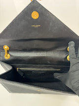Saint Laurent Large Envelope Bag in Black GHW