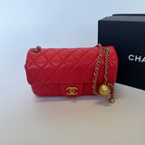 Chanel Mini Rectangular Lambskin Pearl Crush Flap Bag