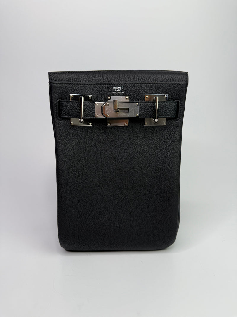 Hermès Hac A Dos Black Togo Leather PHW