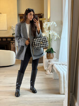 Chanel 19 Large In Houndstooth Tweed