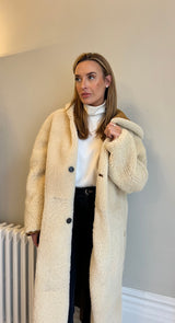 Christian Dior Manteau Shearling Reversible Jacket  (Size 42/14)