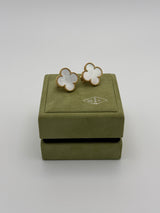 Van Cleef & Arpels Magic Alhambra Mother-of-Pearl 18K Yellow Gold Earrings