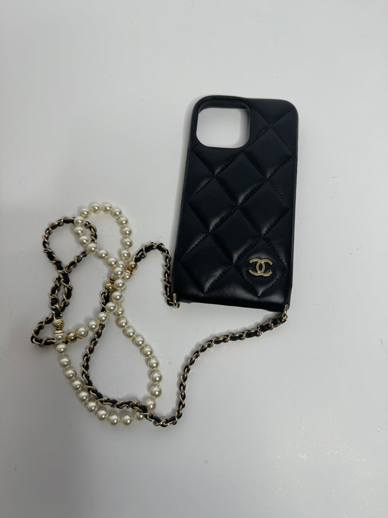 Chanel CC Pearl IPhone Case