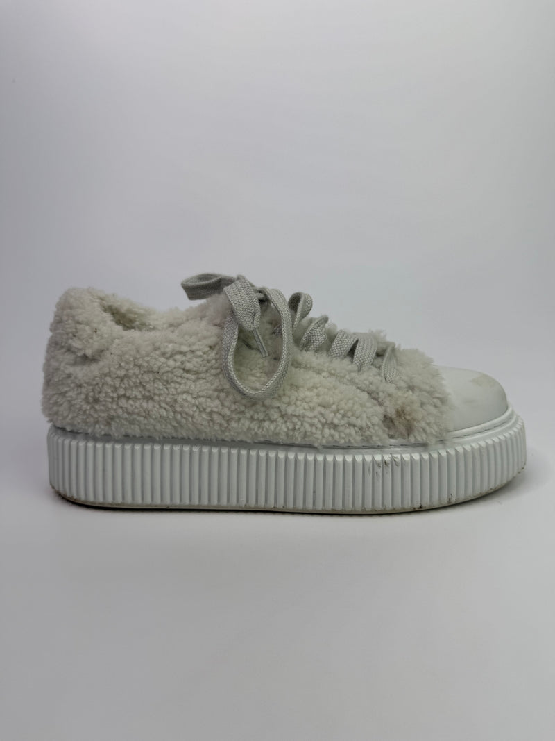 Miu Miu Shearling Sneakers (Size 39.5/UK6.5)