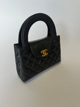 Chanel Mini Kelly Bag In Grey Calfskin GHW