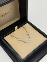 Chopard Happy Hearts 18kt white Gold Diamond Necklace