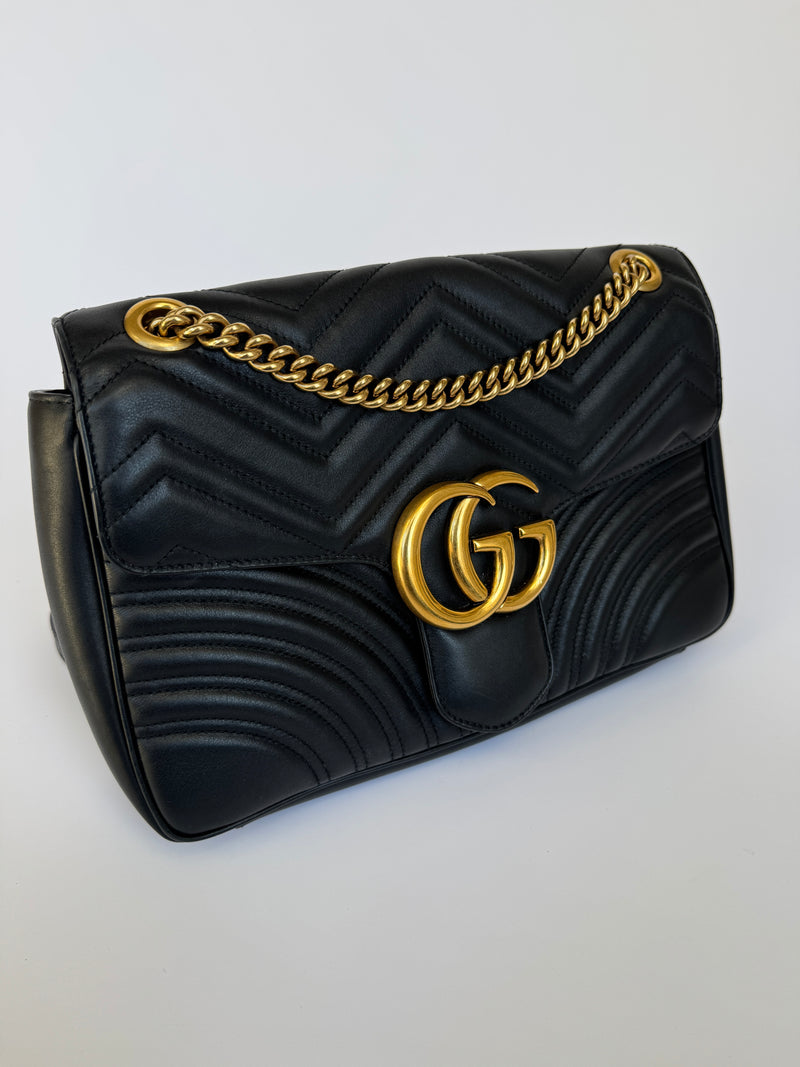 Gucci GG Medium Marmont Matelasse Shoulder Bag