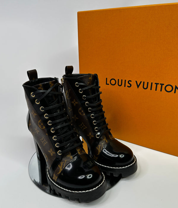 Louis Vuitton Trail Monogram Boots (Size 39.5 /UK 6.5)