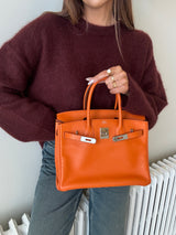 Hermès Birkin 30 In Orange Swift Leather PHW