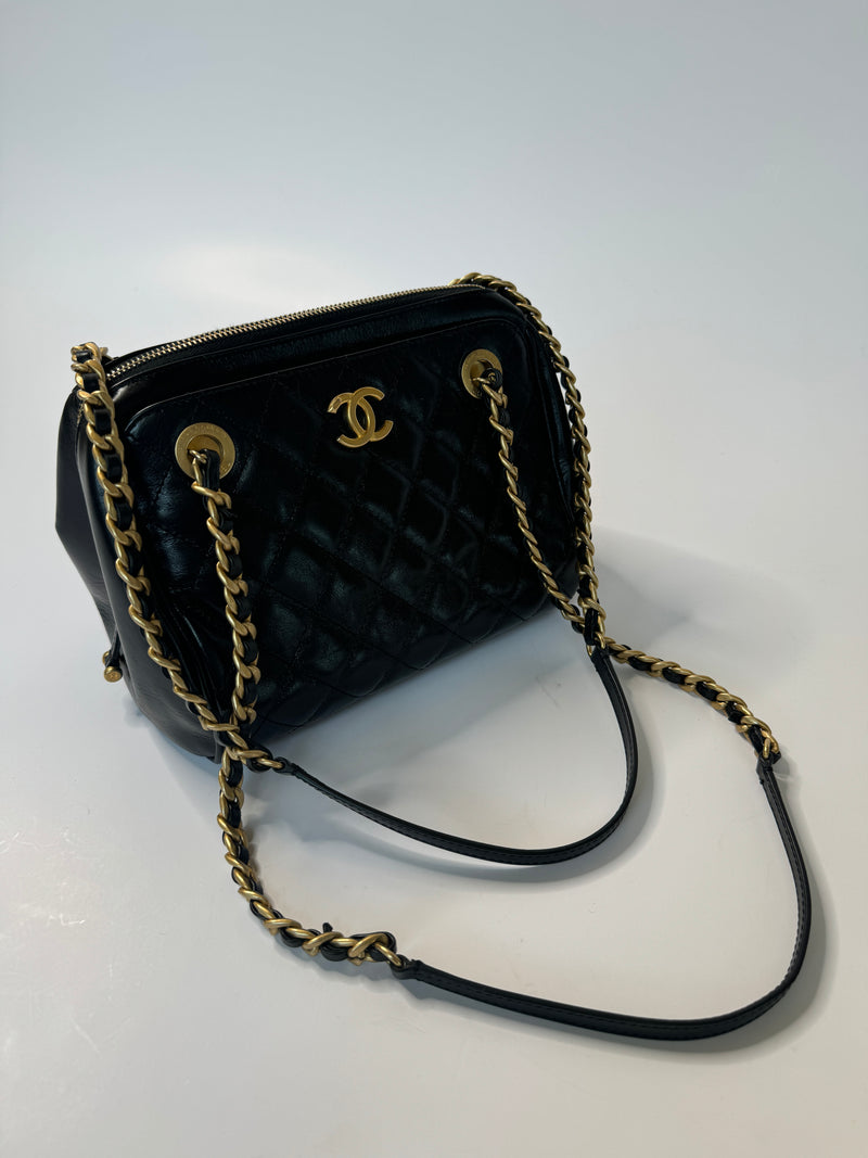 Chanel Quilted Bowler Bag