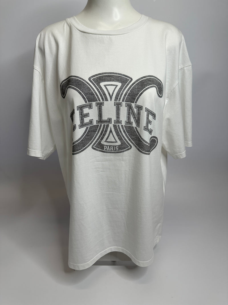 Celine Oversized Triomphe T-Shirt (Size XS/ UK 6)