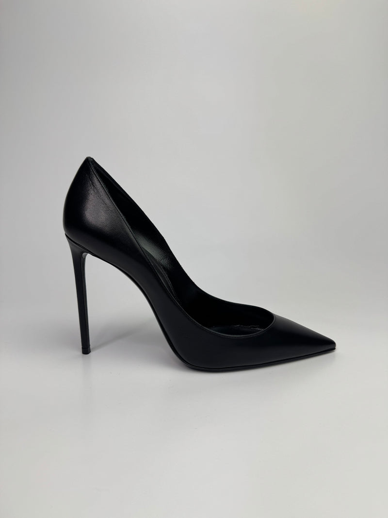 Saint Laurent Black Zoe 105 Heels (Size 38/UK 5)