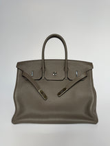 Hermès Birkin 35 In Gris Etain Togo PHW