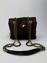 Prada Dual Handle Chain Tote Bag