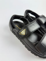 Prada Padded Nappa Leather Sandals (Size 39.5/UK6.5)