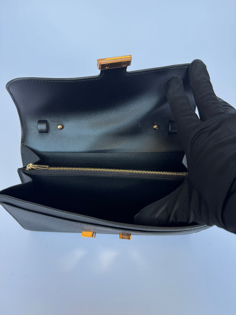 Hermès Constance To Go In Noir Epsom RGHW