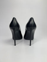 Saint Laurent Black Zoe 105 Heels (Size 38/UK 5)