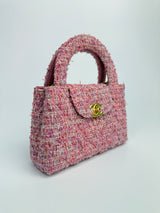 Chanel Mini Kelly Bag In Pink Tweed GHW