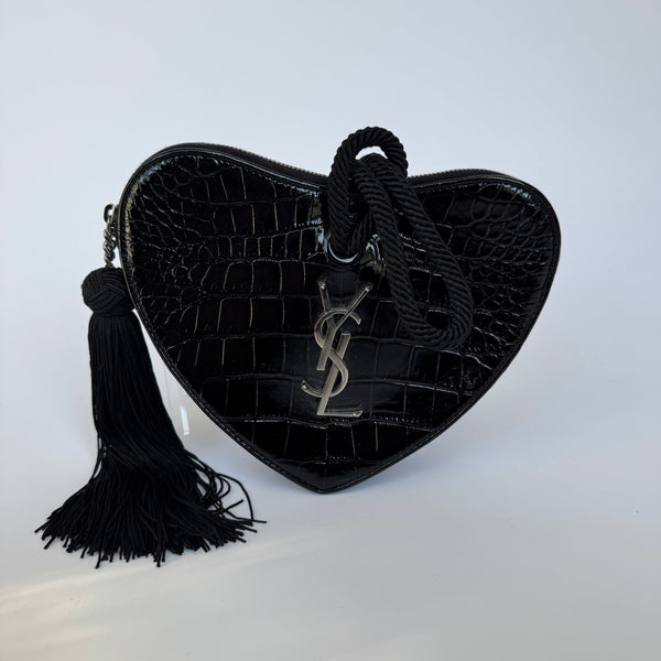 Saint Laurent Heart Clutch Bag